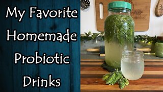 Homemade Natural Probiotic Drinks