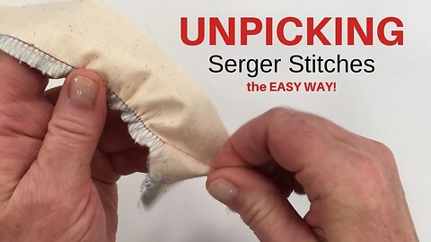 How To UNPICK SERGER STITCHES the EASY WAY!