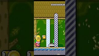 Yoshi stole the fire flower #supermariomaker2 #supermariobros