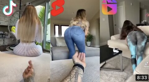 Sit on my hand Tiktok compilation Hot girl