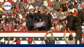 Secret Service rushes Trump off stage at Pennsylvania rally