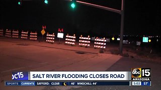 Salt River flooding closes roads