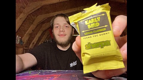 Reviewing Sherpa Early bird Lemon flavored 100MG THC gummy!(Best morning starter!)