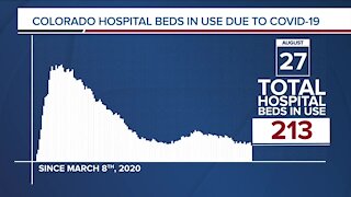 GRAPH: COVID-19 hospital beds in use as of Aug. 27, 2020