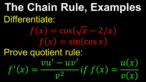 Chain Rule, Differentiation, Examples - AP Calculus AB/BC