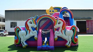 Unicorn Inflatable Combo #inflatables #inflatable #trampoline #slide #bouncer #catle #jumping