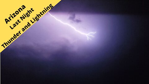 Arizona Thunder and Lightning last night
