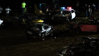 Grant County Kentucky fair Mini Car modified Demolition Derby 8-4-12