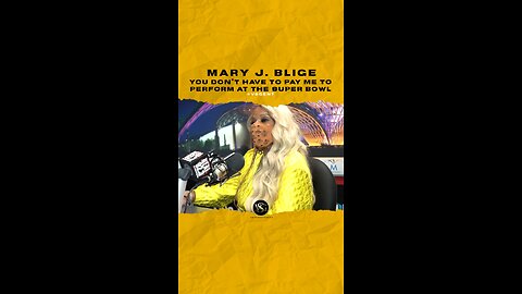 @therealmaryjblige You don’t have to pay me to perform at the #superbowl
