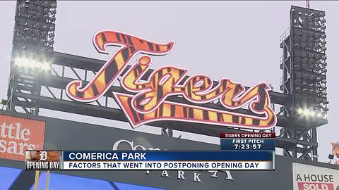 Factors that go into postponing Opening Day