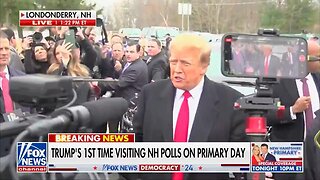 Trump at the polls in NH