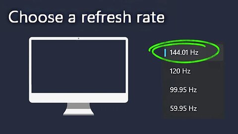 Adjust Monitor Refresh Rate on Windows 11