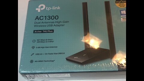 Just a Look @ TP-Link USB Wireless WiFi Adapter AC1300Mbps Dual Band High Gain Antenna 2.4GHz/ 5GHz