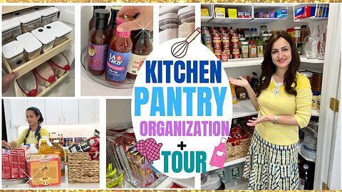 Kitchen Pantry Clean Declutter and Organize With Me | Practical Pantry Tour | Sonya's Prep