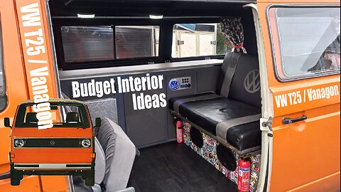LOW BUDGET Interior Ideas DIY & Low Cost - VW T25 Vanagon Volkswagen