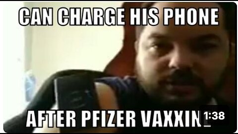 Man gets injected with Pfizer shot, now his body can charge his phone