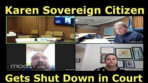 Judge shuts down this Karen Sovereign Citizen in court.