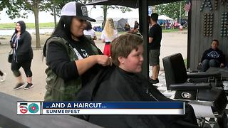 Summerfest and a haircut