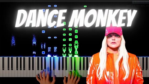 Dance Monkey - Piano Light Visualizer #rushe #dancemonkey #nocopyrightmusic