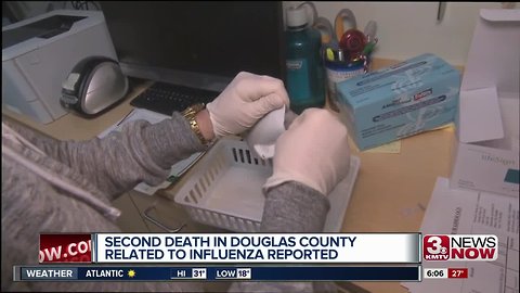 Second flu related death in Douglas County