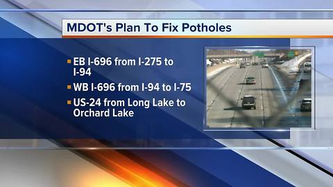 MDOT's plan to fix potholes in metro Detroit