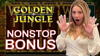 GOLDEN JUNGLE was INSANE Bonus ACTION! 🚨BONUS ALERT🚨 🎰☘️🤭 Playing Slot Machines