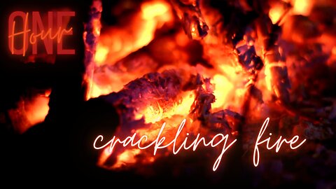 ONE HOUR Crackling Fire | Relaxing Music | HD