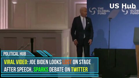 Viral video: Joe Biden looks lost on stage after speech in New York, sparks debate on Twitter