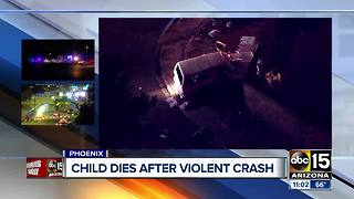 3-year-old killed in Phoenix crash, several hurt