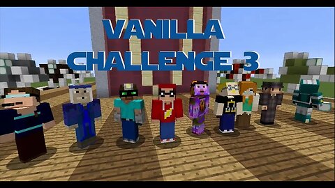 Minecraft - Vanilla Challenge 3 - 008 - More Town Progress