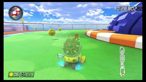 Mario Kart 8 Deluxe DLC Wave 5 Time Trials - GCN Daisy Cruiser (150cc) - 1:40.503