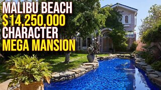 Touring $14,250,000 Malibu Beach Character Mega Mansion
