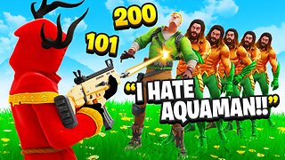 I Trolled Him With Aquaman ONLY Fashion Show - Fortnite