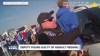 Deputy found guilty of assault resigns