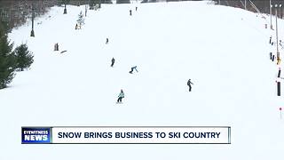 Snow brings business to ski country