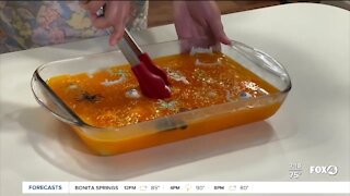 Halloween Jello excavation activity for kids at home