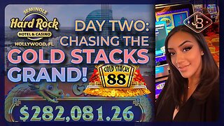 Day 2! at Hollywood Hard Rock Casino 🎰 Chasing The Gold Stacks 88 Grand!