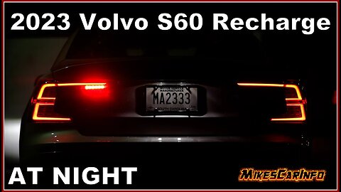 AT NIGHT 2023 Volvo S60 Recharge AWD Ultimate - Interior & Exterior Lighting Overview