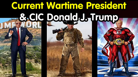 Current Wartime President & CIC Donald J. Trump by Pascal Najadi