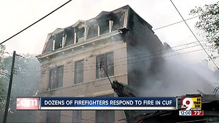 Dozens of firefighters fight four-alarm fire in CUF early Monday morning