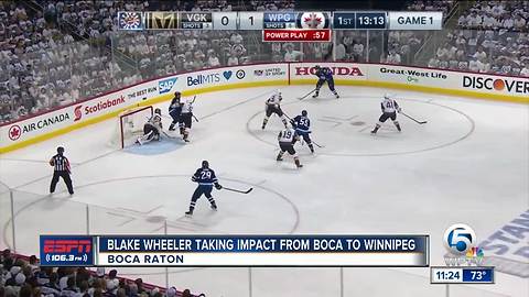 Boca Resident Blake Wheeler helping Jets fly high