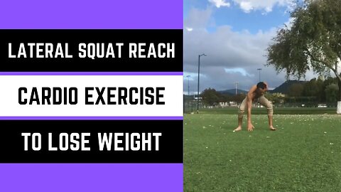 Lateral Squat Reach Cardio Exercise to Lose Weight