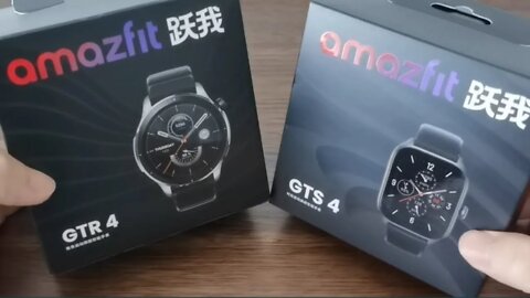 AMAZFIT GTR 4 vs GTS 4 unbox review compare smartwach gts4 gtr4