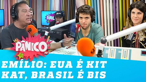 Bis e Kit Kat: Emílio explica a diferença entre Brasil e Estados Unidos