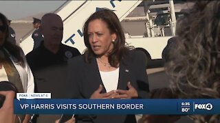 Kamala Harris makes first trip to US-Mexico border as VP, says 'progress' is being made