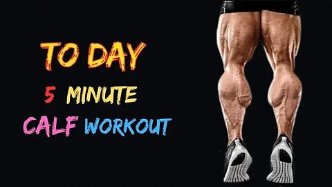 5 MINUTE CALF WORKOUT | FOR WOMEN