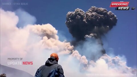 Horible: Tsunami wave hit capital city sicily italy,after Exclusive Explosion of stromboli volcano