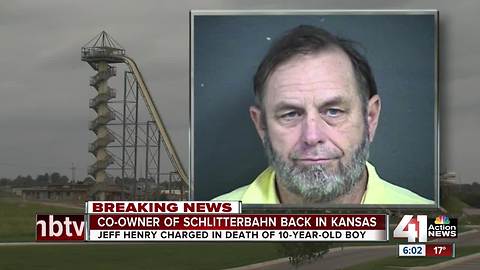 Schlitterbahn co-owner back in WyCo to face charges