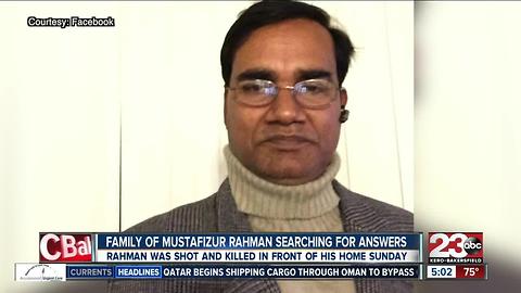 Family searching for answers after Mustafizur Rahman was shot and killed Sunday