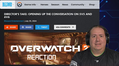 Overwatch 2 | Director Blog Post | 6v6 | July 2024 | Reaction